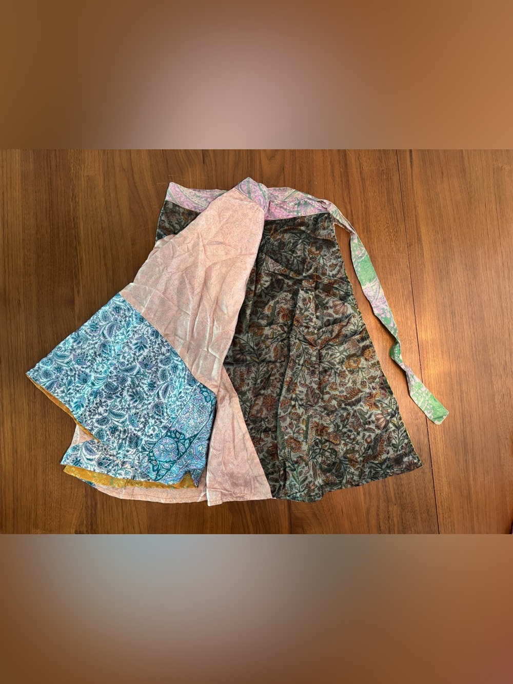 Jedzebel reversible silk wrap skirt
